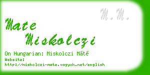 mate miskolczi business card
